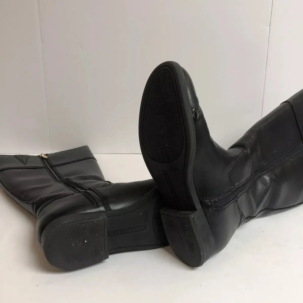 Tommy Hilfiger Women’s Shano, Black Riding Boots Black, Size 9.5 M.